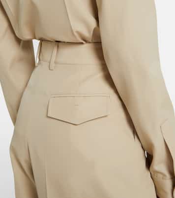 Pantaloni a gamba larga in lana e cotone | Tod's