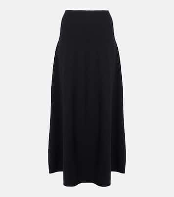 Jupe longue N°388 Ease en cachemire mélangé | Extreme Cashmere