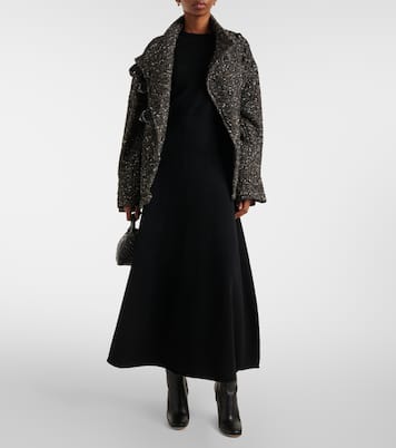 Jupe longue N°388 Ease en cachemire mélangé | Extreme Cashmere