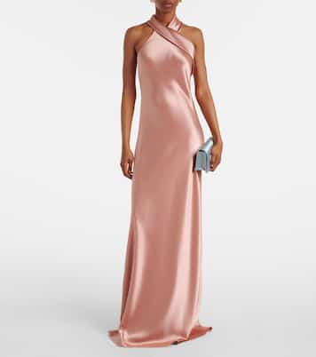 Pandora satin gown  | Galvan