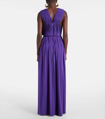 Abito lungo Walter in jersey con pince | Max Mara