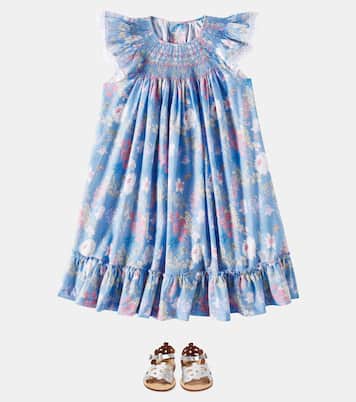 Vestido Dhalia de algodón fruncido | La Coqueta