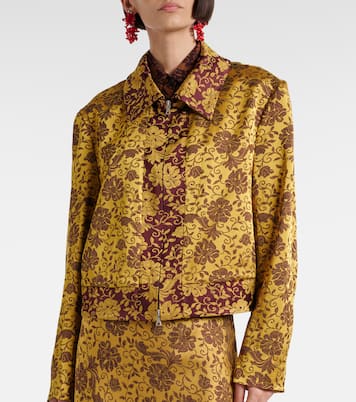 Veste en jacquard à fleurs | Dries Van Noten