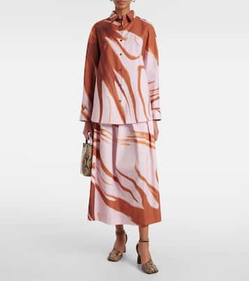 Camicia in cotone con stampa | Dries Van Noten