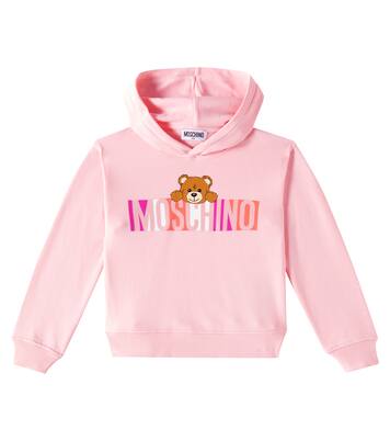 Sudadera con capucha de algodón con logo | Moschino Kids