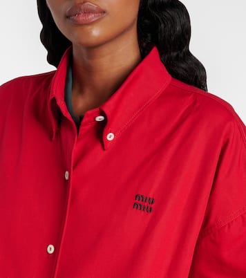 Cotton poplin blouson | Miu Miu