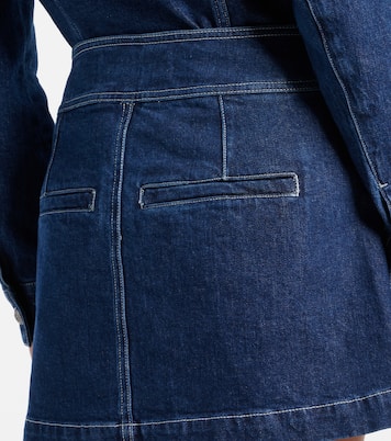 Minigonna Bowen in jeans | Veronica Beard