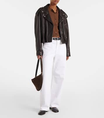 Jeans a gamba larga e vita media | Agolde