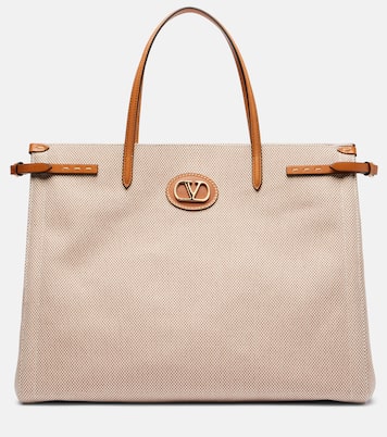 Tote Antibes aus Canvas mit Leder | Valentino Garavani