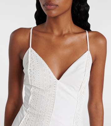Vestido midi Mina de encaje | Simkhai
