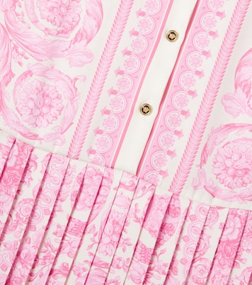 Hemdblusenkleid Barocco aus Twill | Versace Kids