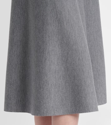 Wool high-rise midi skirt | Jardin des Orangers