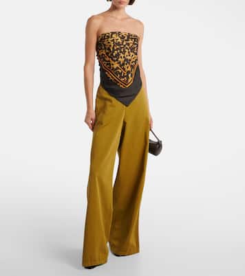 Printed silk top | Christopher Esber