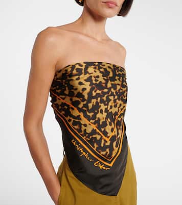 Printed silk top | Christopher Esber