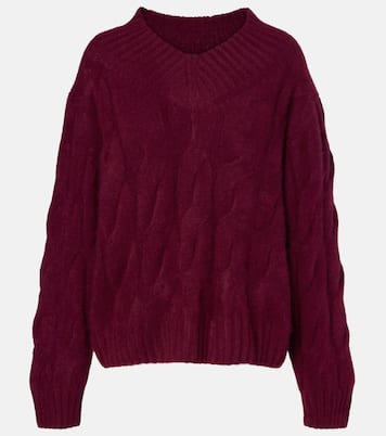Cable-knit cashmere and silk sweater | Jardin des Orangers