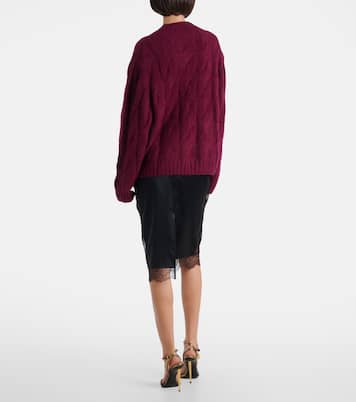Cable-knit cashmere and silk sweater | Jardin des Orangers
