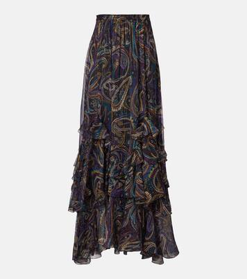 Falda larga en mezcla de seda | Etro
