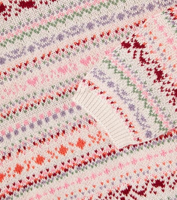 Olga jacquard cotton sweater | Wheat