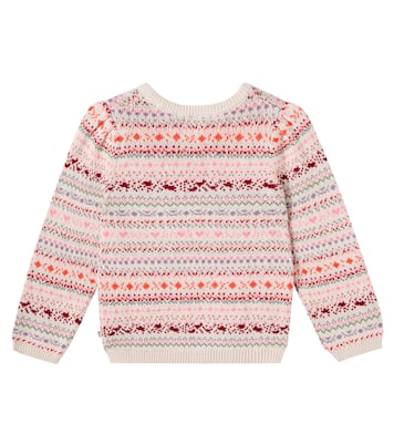 Olga jacquard cotton sweater | Wheat