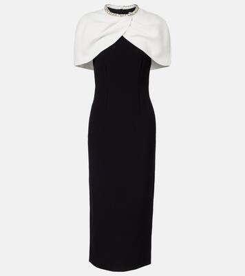 Crystal-embellished crêpe cocktail dress | Roland Mouret