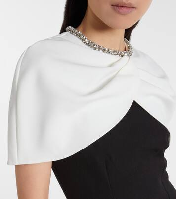 Crystal-embellished crêpe cocktail dress | Roland Mouret