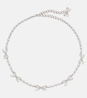 Crystal-embellished necklace | Self-Portrait