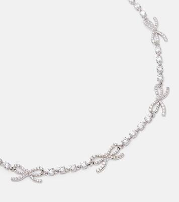 Crystal-embellished necklace | Self-Portrait