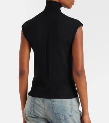 Virgin wool turtleneck top | Rick Owens