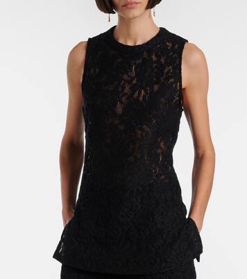 توب Serenka من الدانتيل بطبعات الورود | Veronica Beard