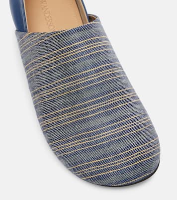 Zapatos slip-on con piel a rayas | JW Anderson