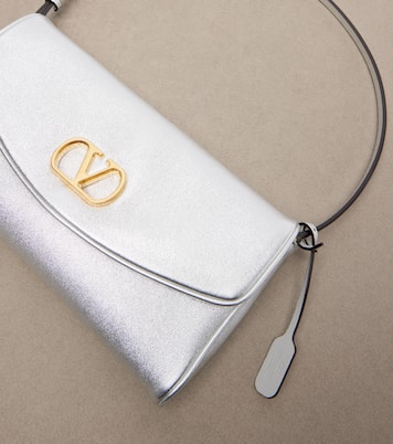 DeVain Small metallic leather shoulder bag | Valentino Garavani