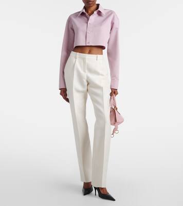 Wool and silk slim pants | Balenciaga
