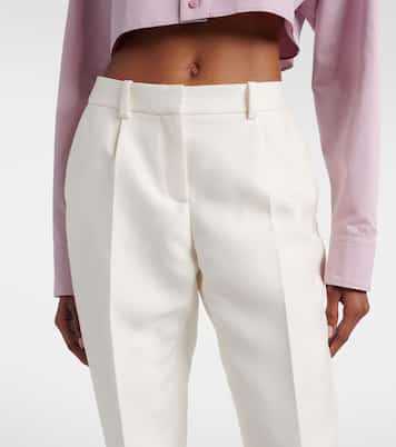 Wool and silk slim pants | Balenciaga