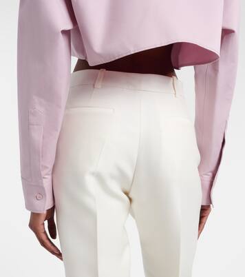Wool and silk slim pants | Balenciaga