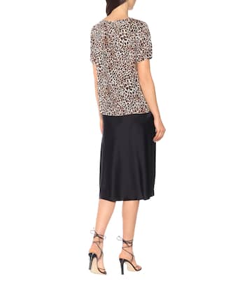 Caroline leopard-print blouse | Velvet