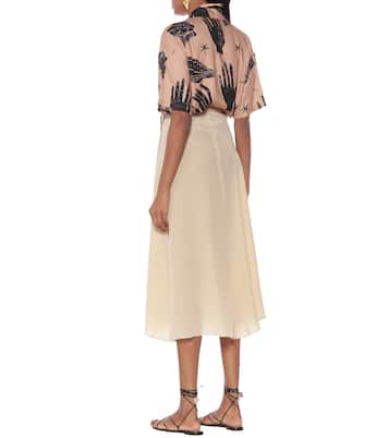 Silk midi skirt | Acne Studios