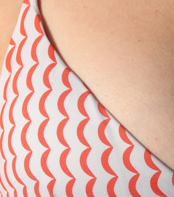 Genoa wave-print bikini top | Asceno