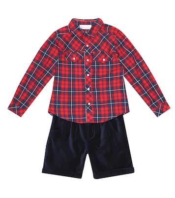Cotton shirt and shorts set | Rachel Riley