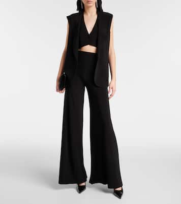 Elephant jersey wide-leg pants | Norma Kamali
