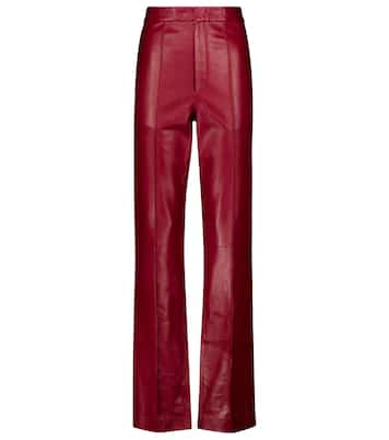 High-Rise-Hose Bilirokia aus Leder | Isabel Marant