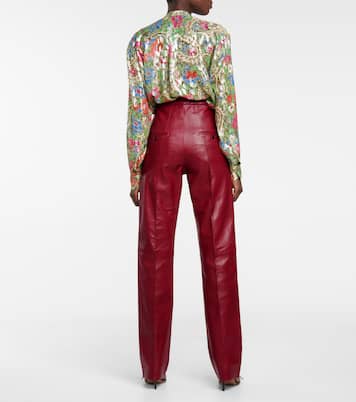 High-Rise-Hose Bilirokia aus Leder | Isabel Marant