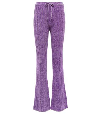 Pantalones flared en mezcla de lana | Acne Studios