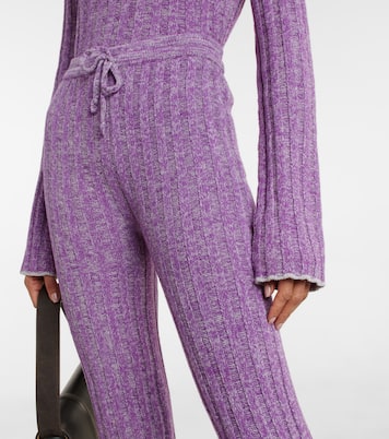 Pantalones flared en mezcla de lana | Acne Studios