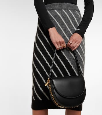 Falda midi en mezcla de lana de alpaca | Stella McCartney