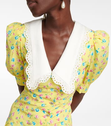 Floral silk minidress | Alessandra Rich