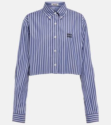 Cropped-Hemd aus Baumwolle | Miu Miu