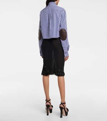 Cropped-Hemd aus Baumwolle | Miu Miu