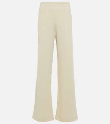 Pantalon ample à taille haute en laine | Chloé