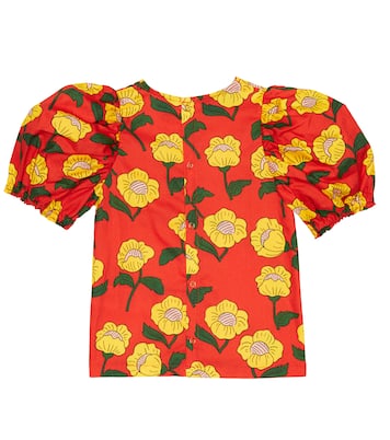 Blusa de algodón floral | Mini Rodini