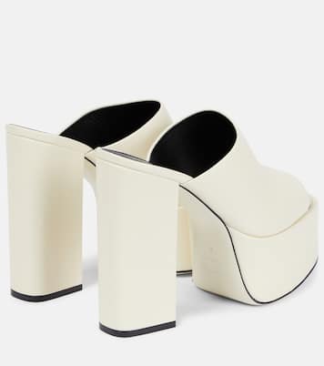 Sasha leather platform mules | Paris Texas